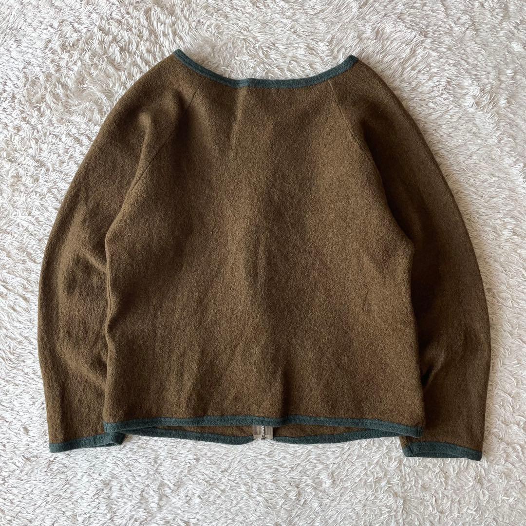 45rpm 美品 ウール縮絨ジャケット 2 ブラウン