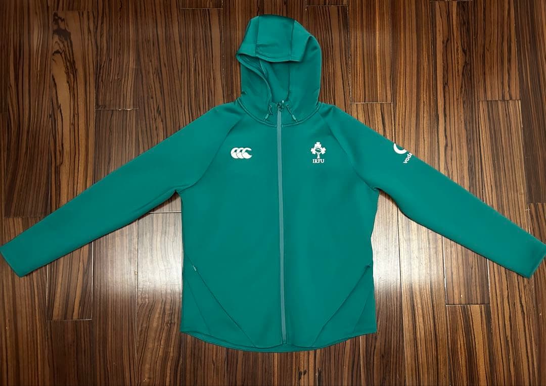 Canterbury ラグビー　アイルランド代表　選手用　フルジップパーカー　L