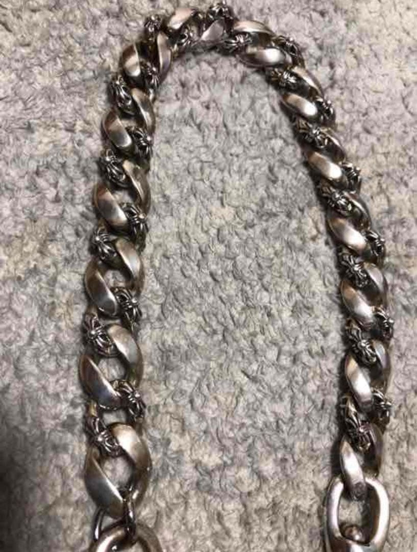 ファンシー ウォレットチェーン 2クリップ シルバー925