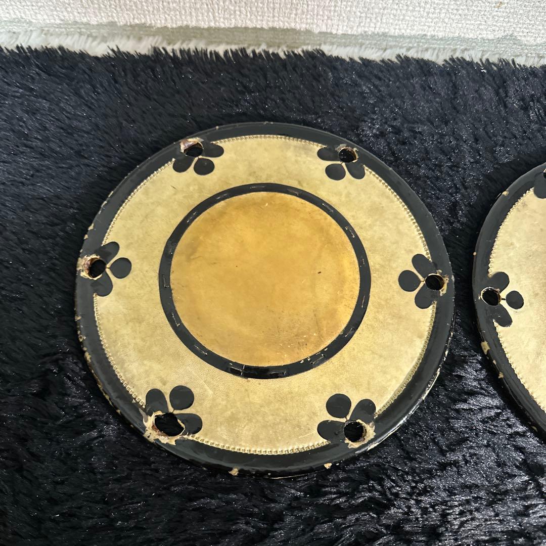 和楽器 小鼓 アンティーク ビンテージ 年代物 太鼓 雅楽 金蒔絵 打楽器