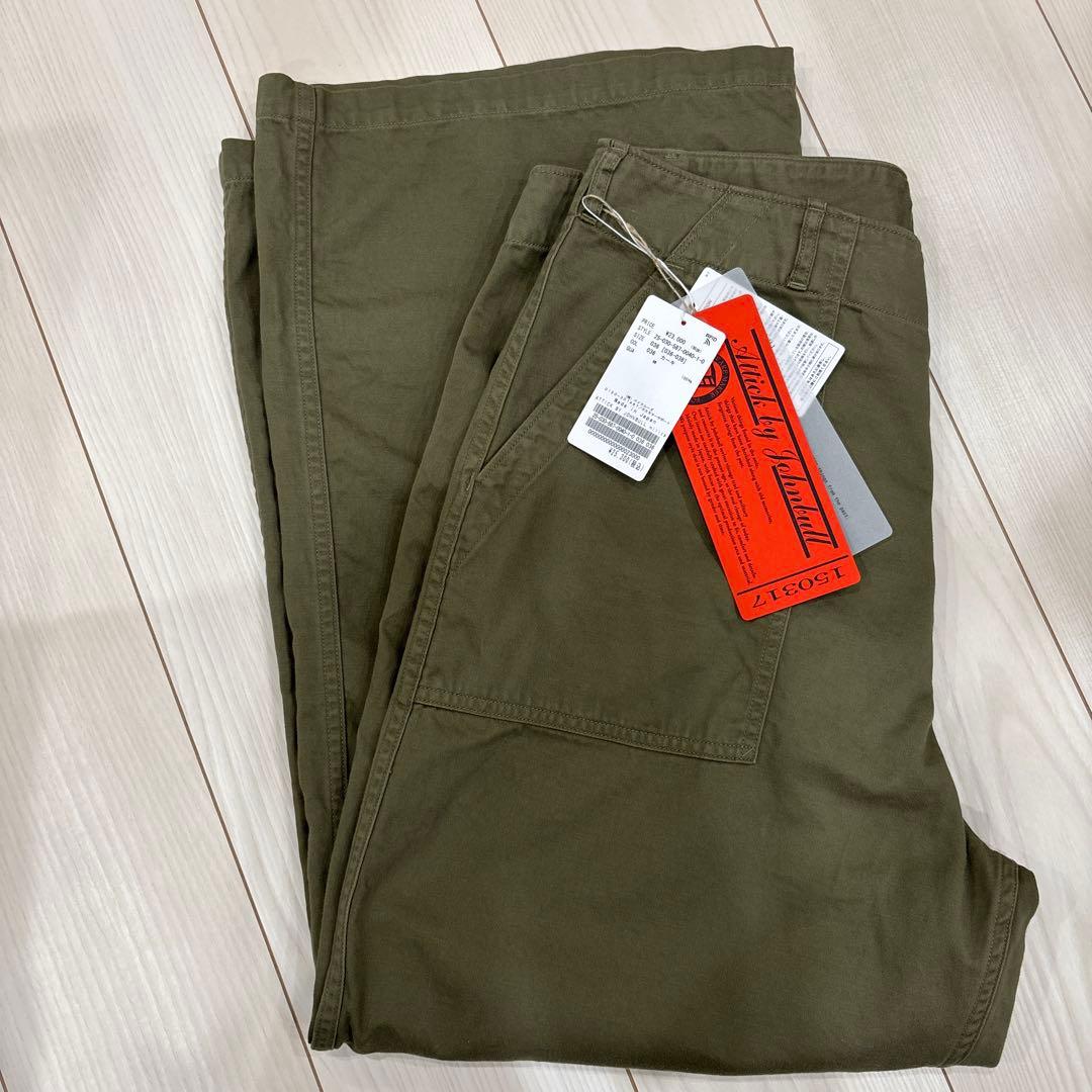 新品AP STUDIO ミリタリーワイドパンツ　カーキ