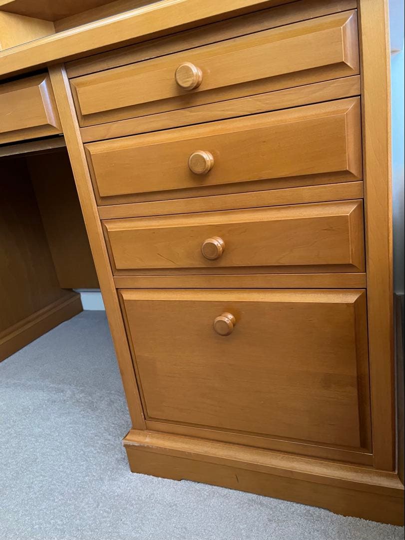 ＊美品＊ 天然木メープル学習デスク