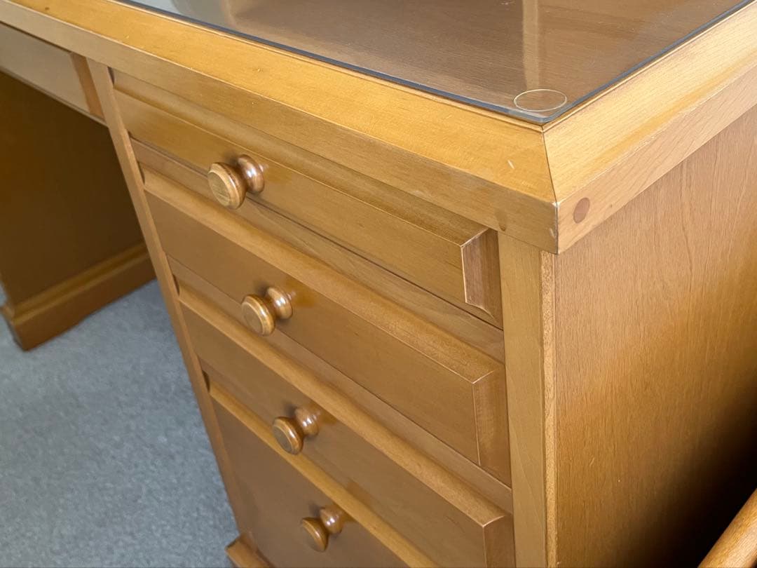 ＊美品＊ 天然木メープル学習デスク