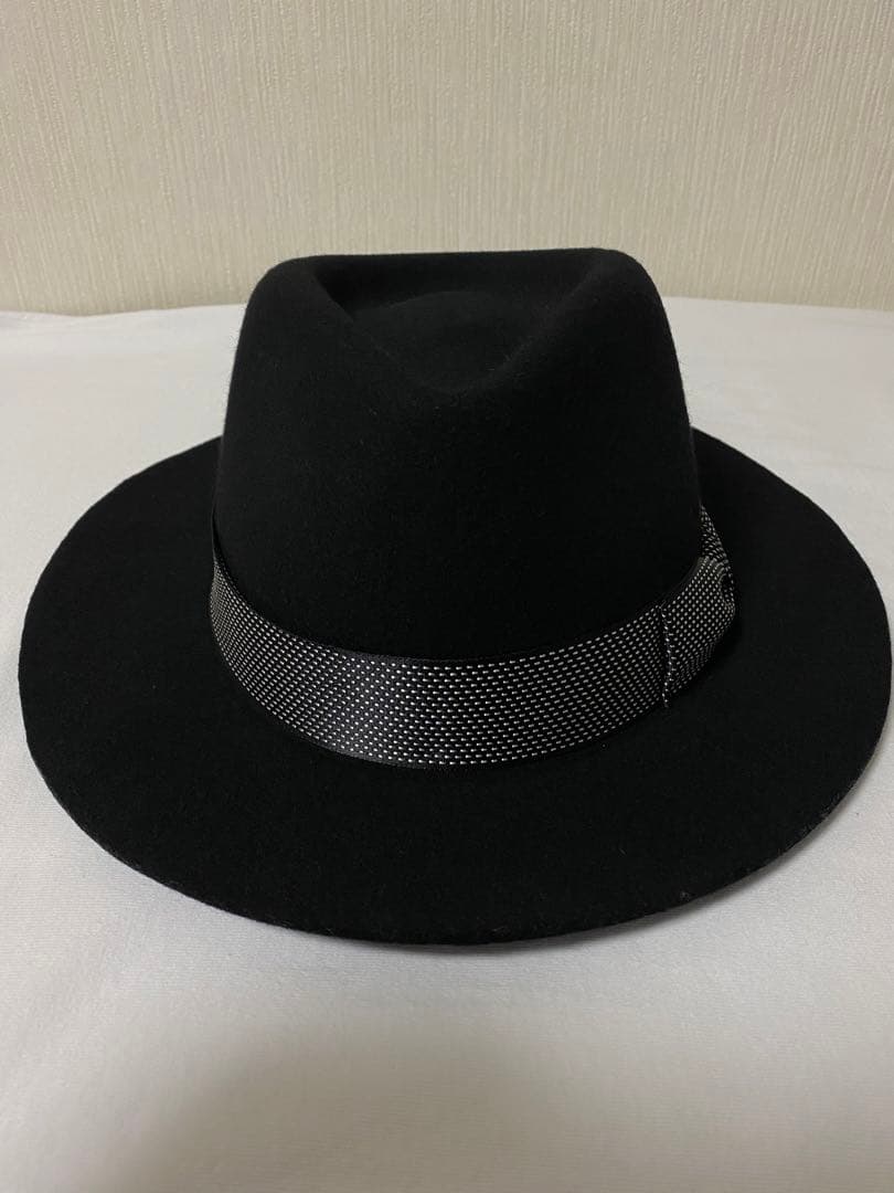 glamb グラム　リボン　中折れハット　イタリア製　ウール　ボルサリーノ　60