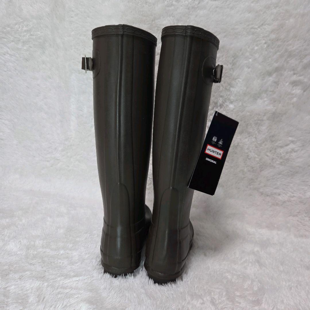 【新品未使用☆】HUNTER レインブーツ ダークブラウン　23.5～24cm