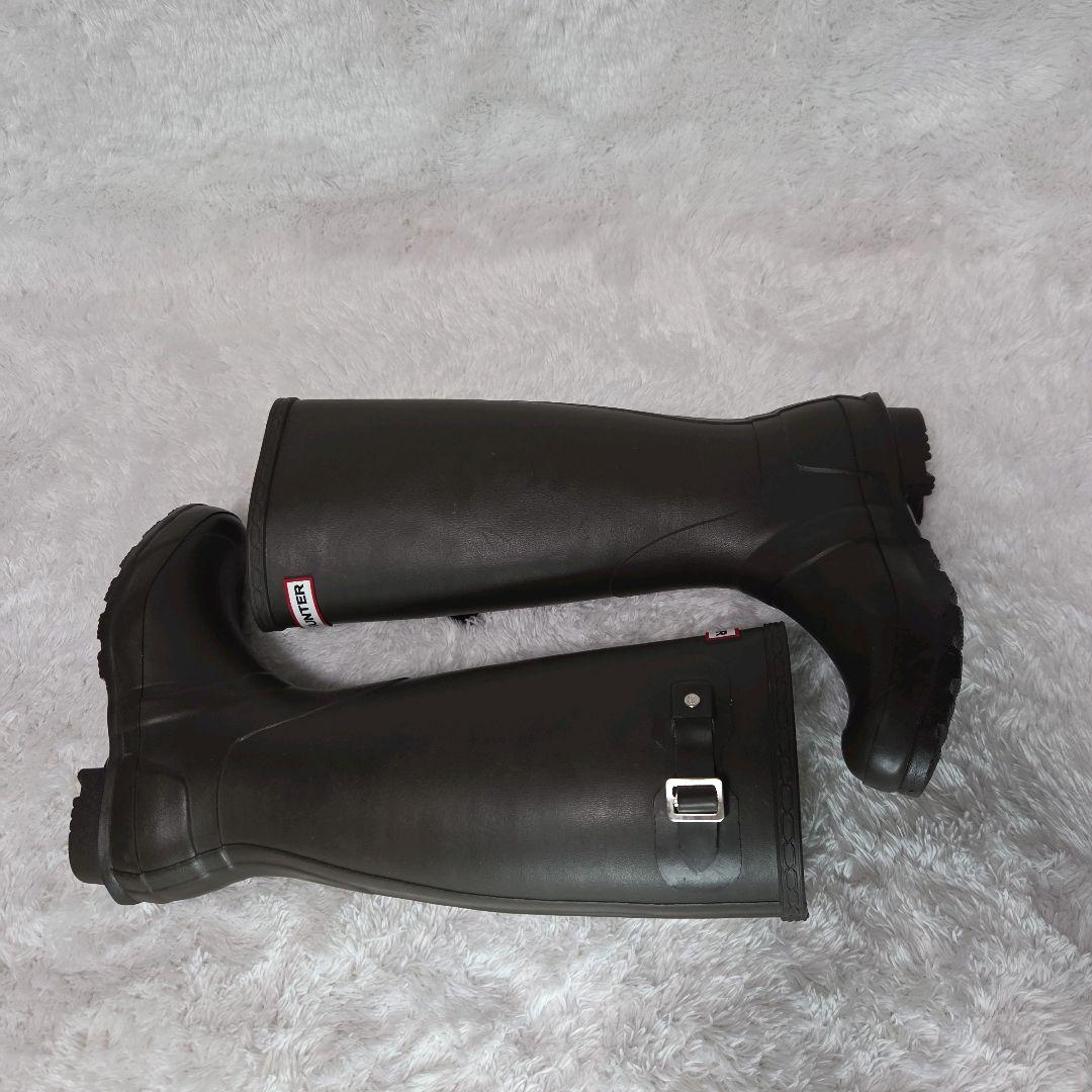 【新品未使用☆】HUNTER レインブーツ ダークブラウン　23.5～24cm