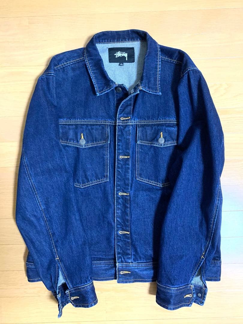 レシート、紙タグ付き　Stussy Lサイズ　デニムジャケット