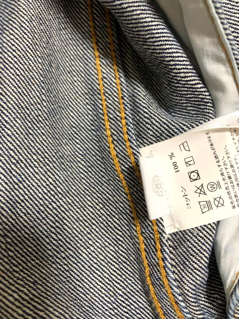 レシート、紙タグ付き　Stussy Lサイズ　デニムジャケット