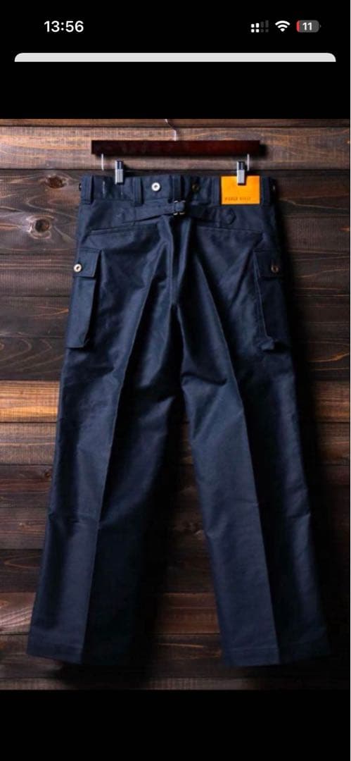 パンツ pablo vinci Oiled chino pants NAVY M