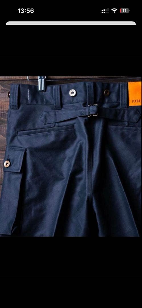 パンツ pablo vinci Oiled chino pants NAVY M