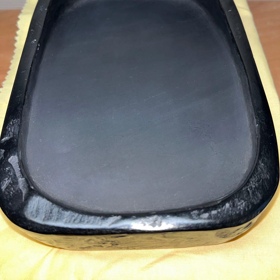 ⭕️雨畑硯　峯硯堂　名工　雨宮峯硯　新品美品　天然硯　四六寸大