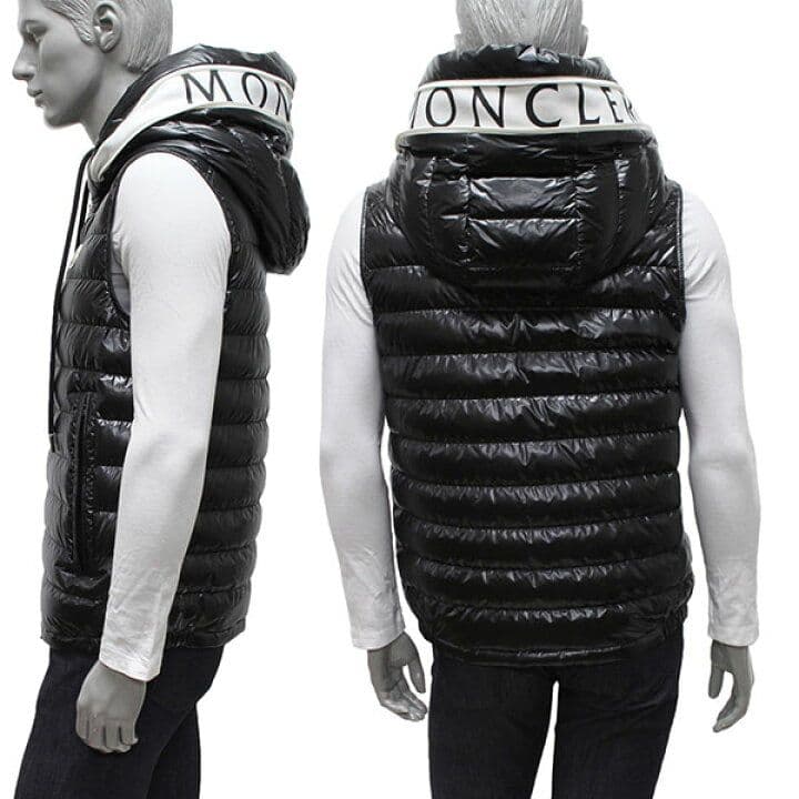 【未使用】AKAISHI モンクレール ダウンベスト サイズ5　ブラック
