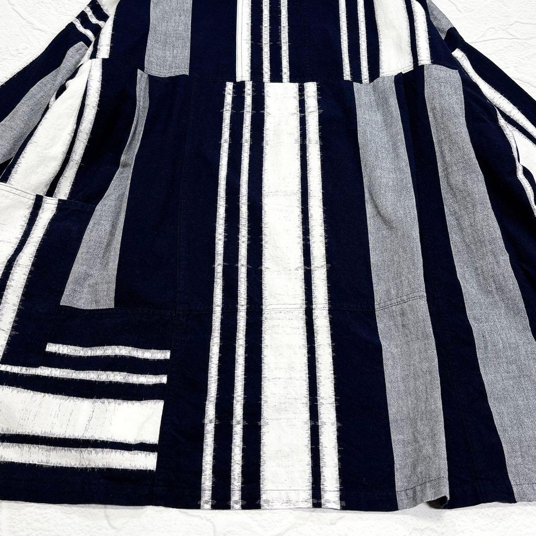 ✨美品✨KURUMI 久留米絣　チュニック　ワンピース　ギエモン　近年　コットン
