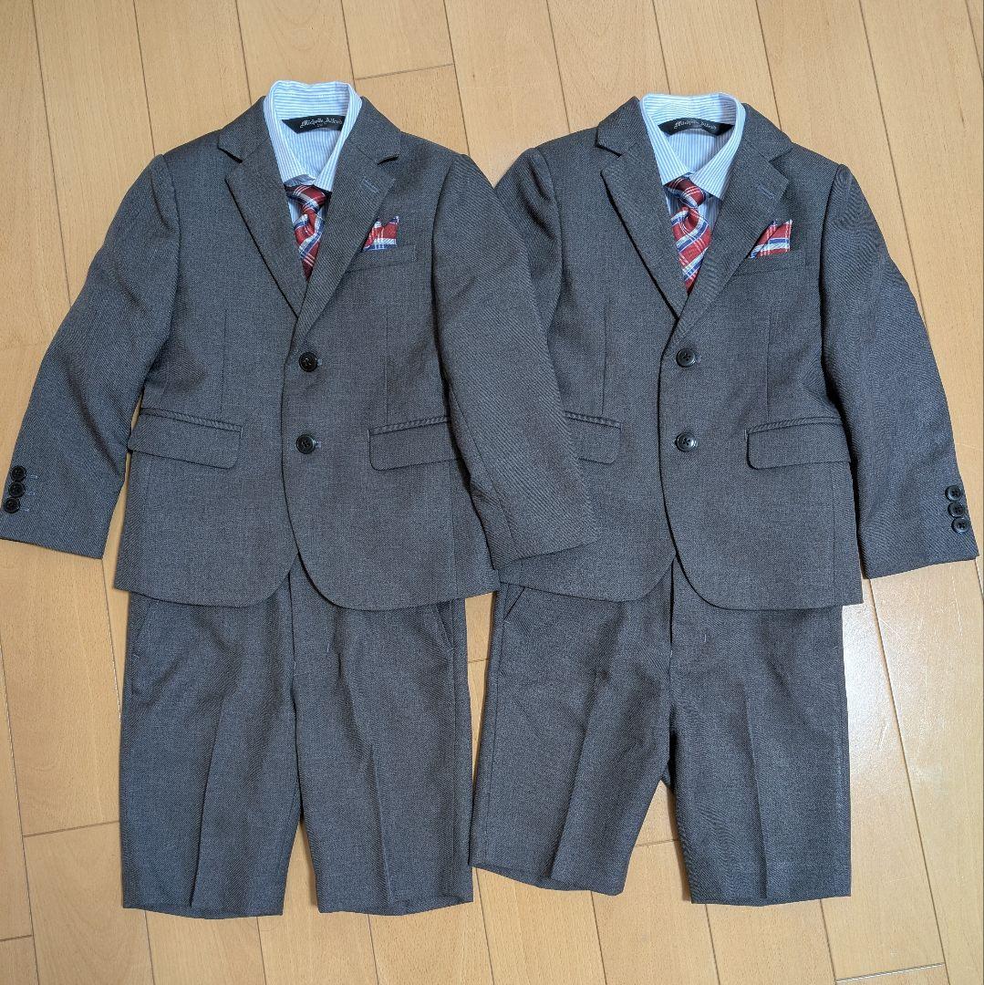入学式 卒園式 男の子 110 双子 フォーマルスーツ2着 キャサリンコテージ