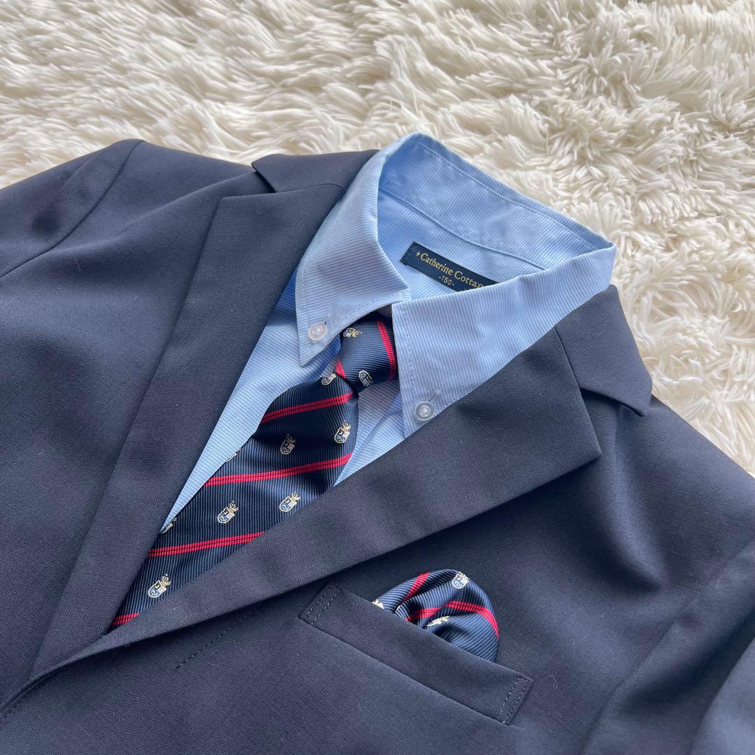 グリーンレーベルリラクシング　フォーマル　スーツ　150 4点　濃紺　ネイビー