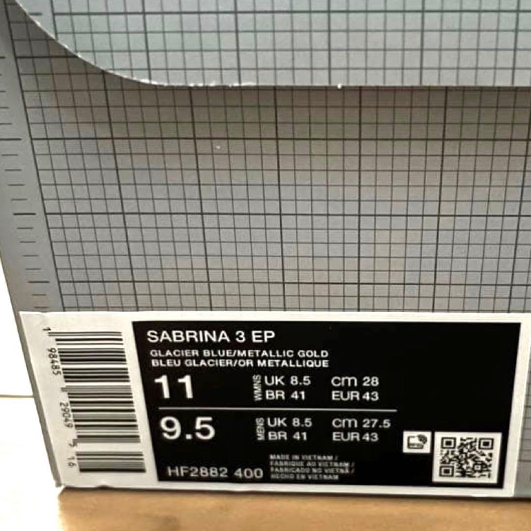 新品 NIKE SABRINA 3 \"BLUE PRINT\" EP サブリナ3