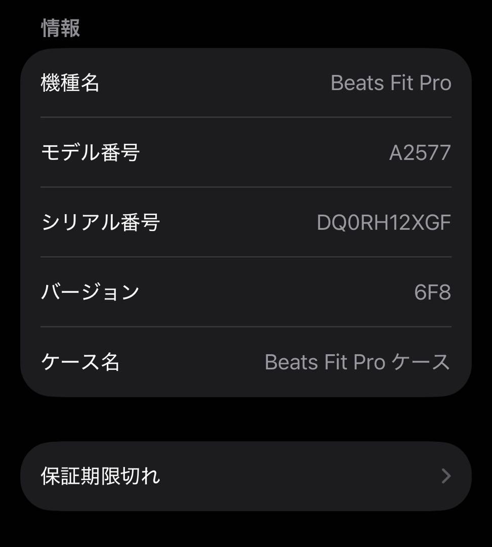 Beats Fit Pro 本体 パープル ワイヤレス イヤホン