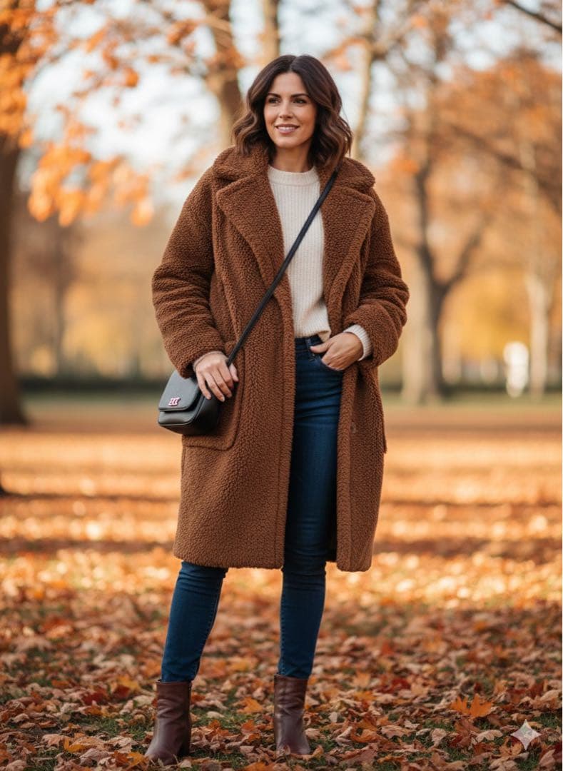 美品 Weekend Max Mara テディベア ボアコート ウール 38 茶