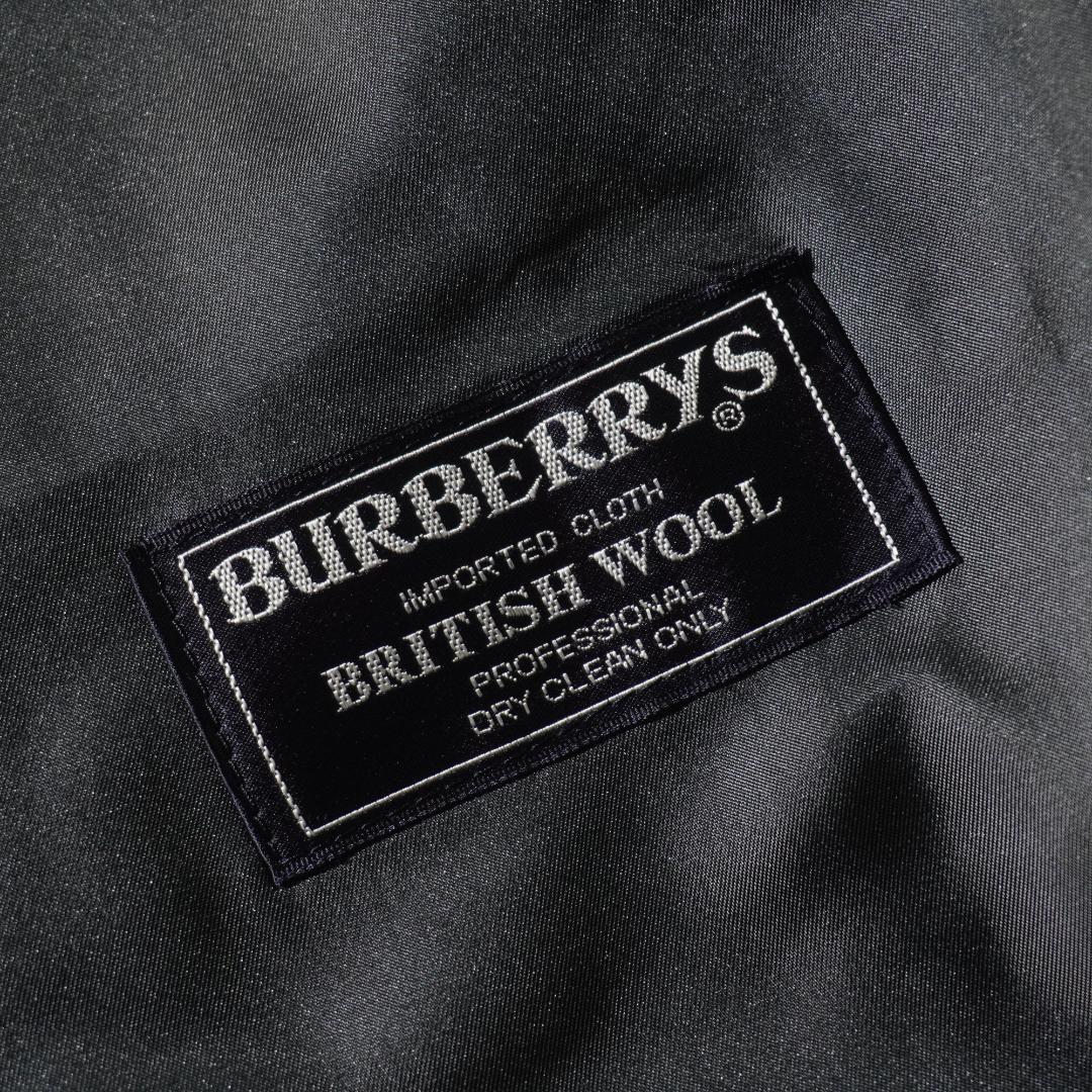 90s Burberrys ヘリンボーン柄ダブルセットスーツ グレー/VW177