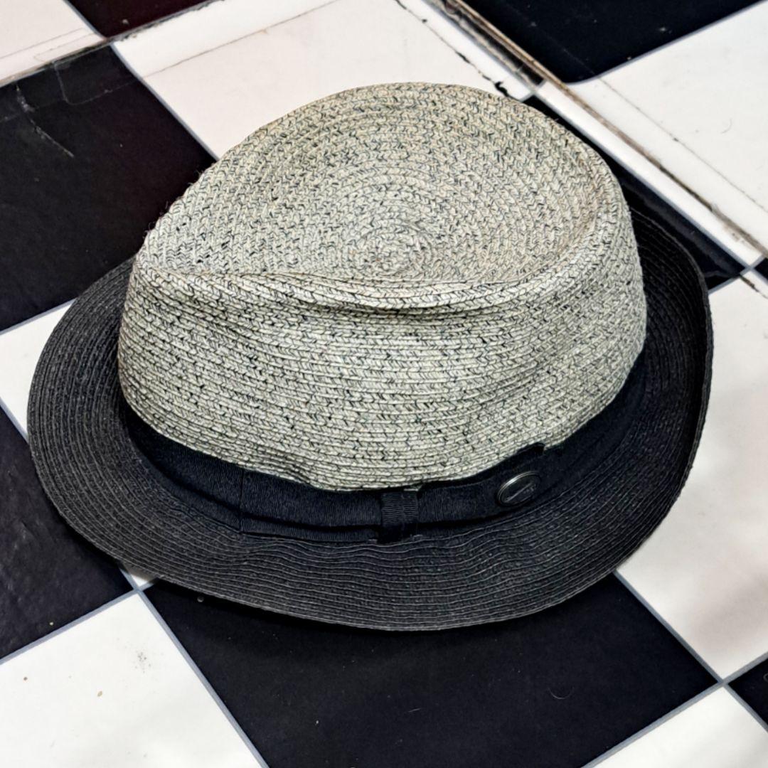 Borsalino ボルサリーノ　バイカラー　中折れ　ペーパーハット　59