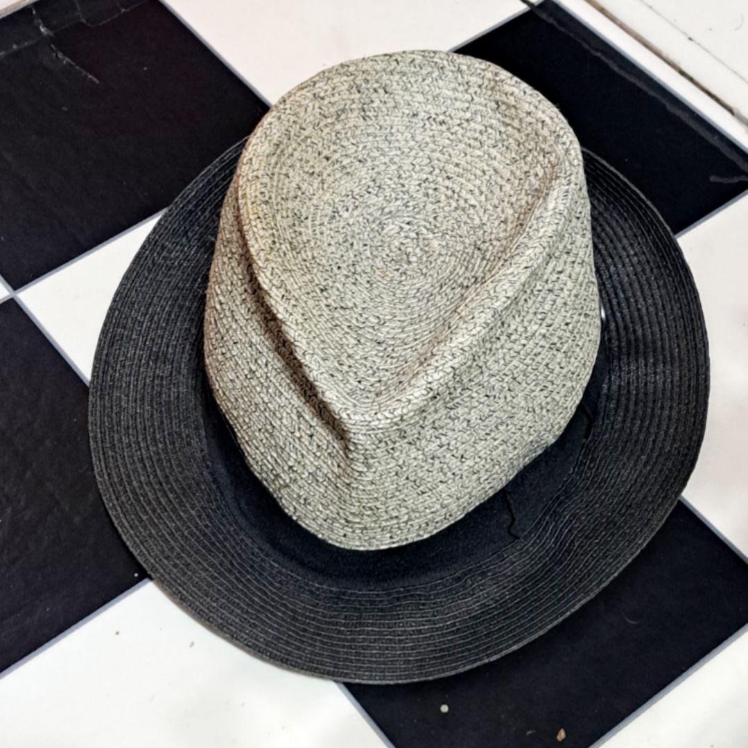Borsalino ボルサリーノ　バイカラー　中折れ　ペーパーハット　59
