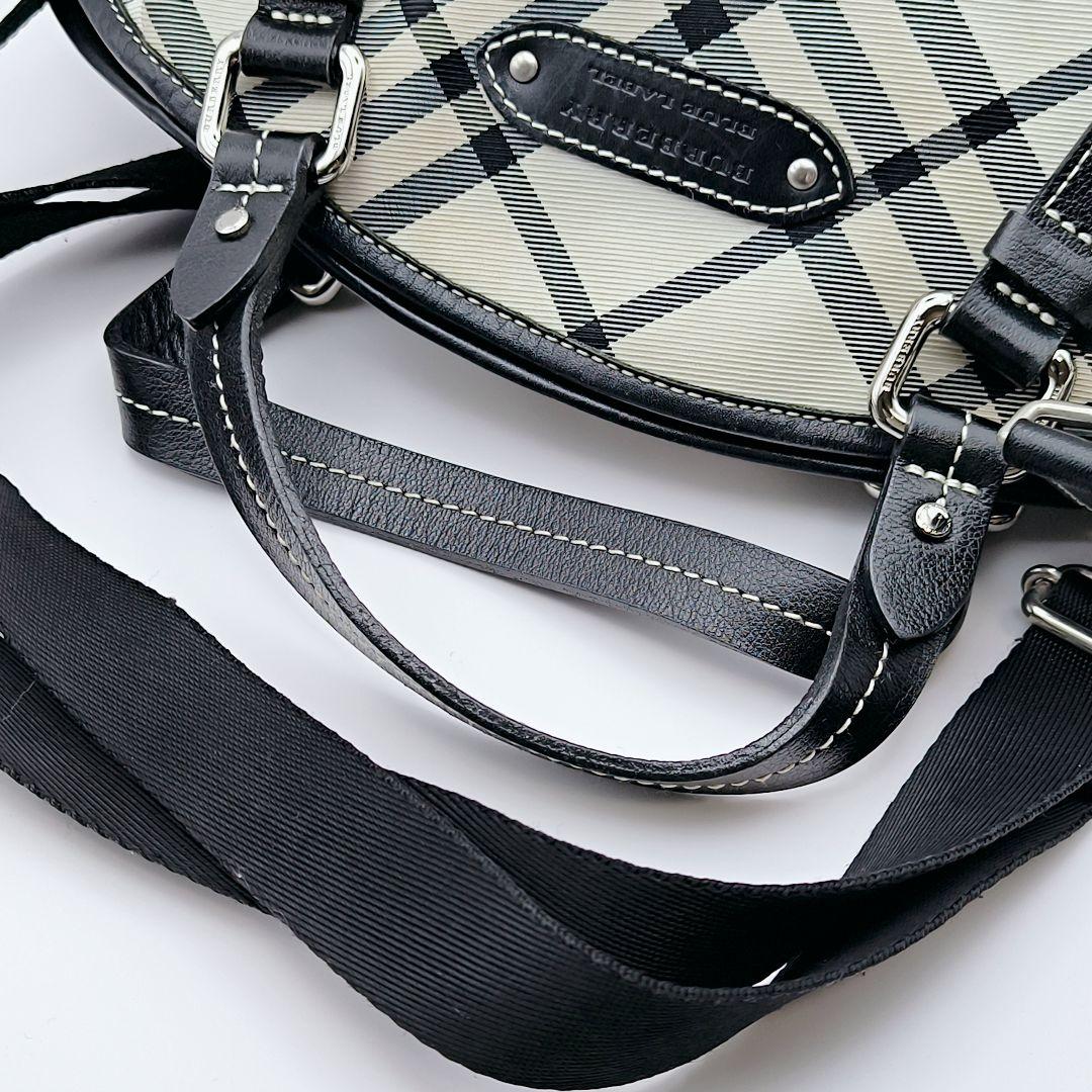 バーバリーブルーレーベル 2way ハンドバッグ ショルダーバッグ ノバチェック