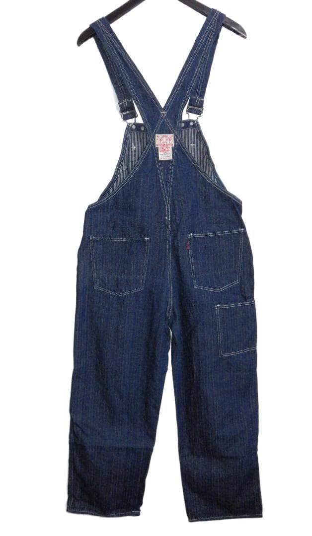 EVISU エヴィス 裏ヒッコリー デニム オーバーオール W30 エヴィスヤ