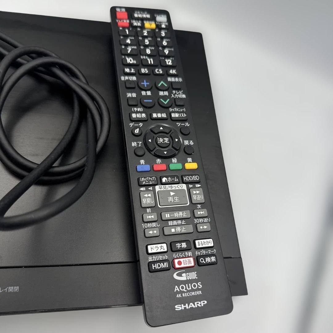 ④SHARP 4B-C20AT3 4Kブルーレイレコーダー