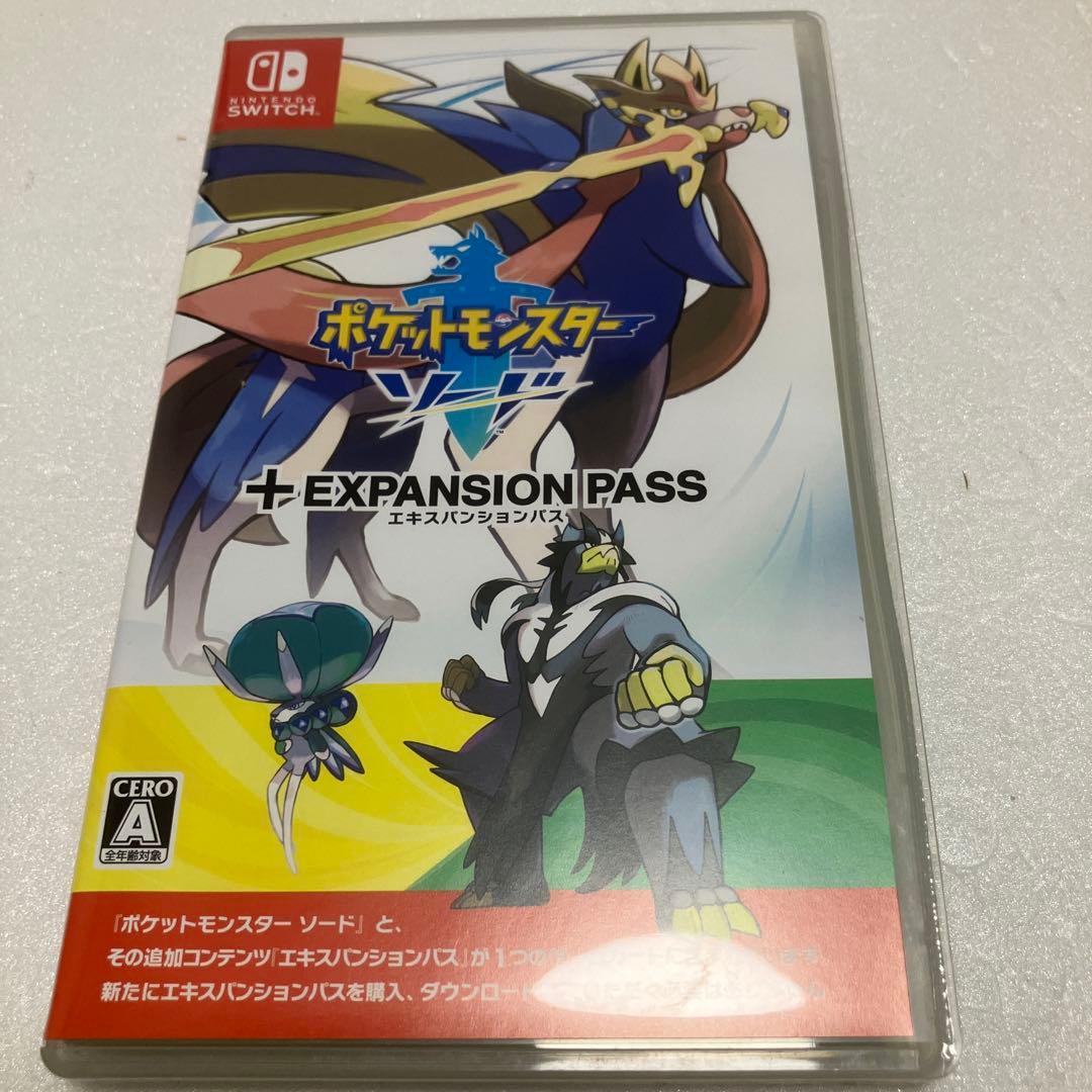 （美品）Switch ポケットモンスター ソード+エキスパンションパス