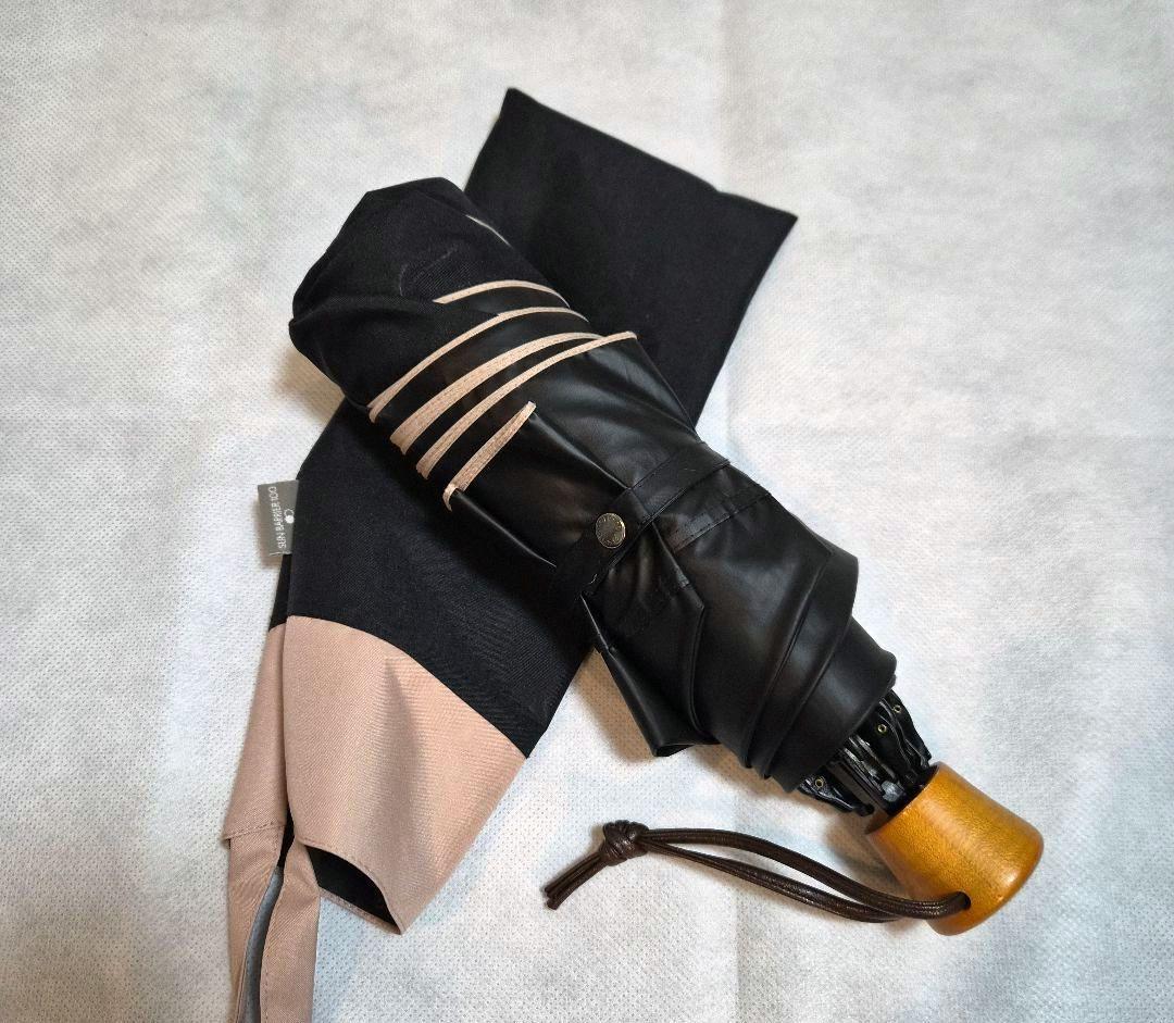 サンバリア100 折りたたみ日傘 ３段折 / コンビ ブラック 晴雨兼用