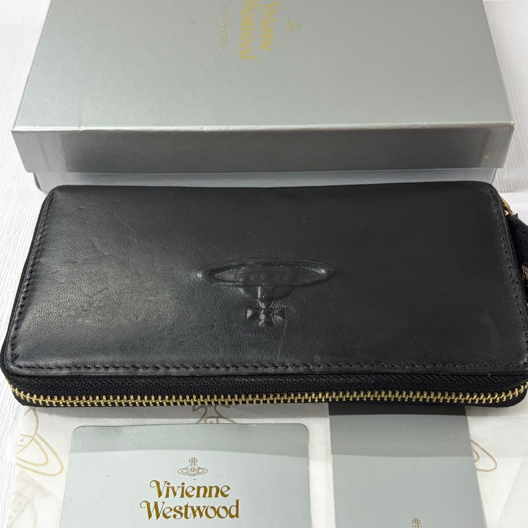 新品同様‼️ ヴィヴィアンウエストウッド　財布　長財布　オーブ　ラウンドファスナー