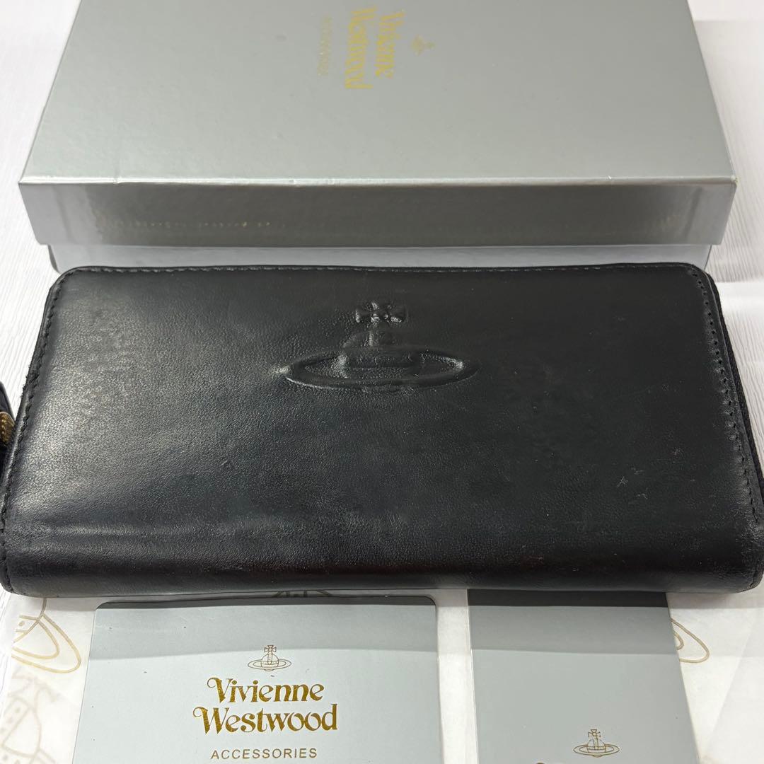 新品同様‼️ ヴィヴィアンウエストウッド　財布　長財布　オーブ　ラウンドファスナー