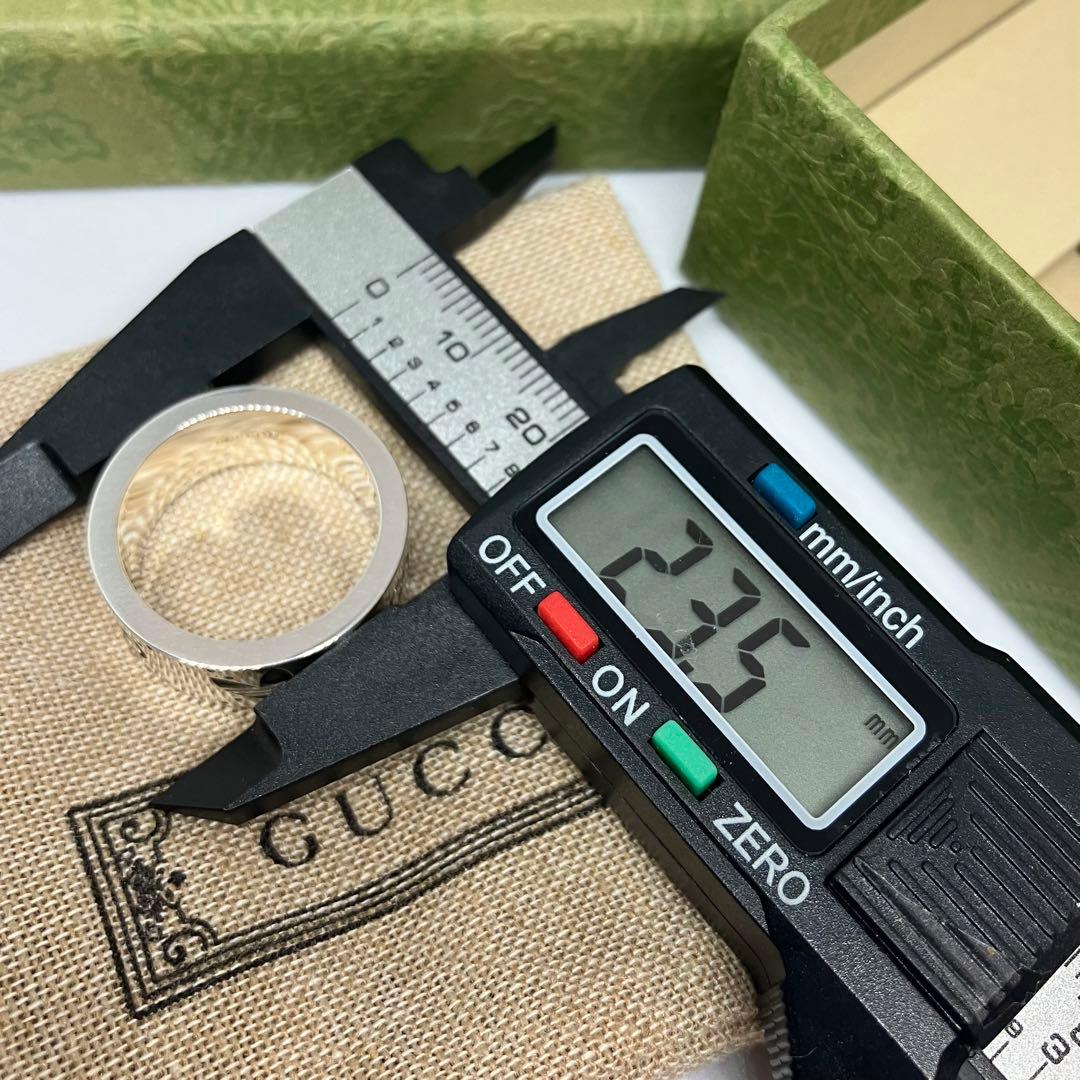 GUCCI adidas グッチ アディダス リング 銀 指輪 20号 中古
