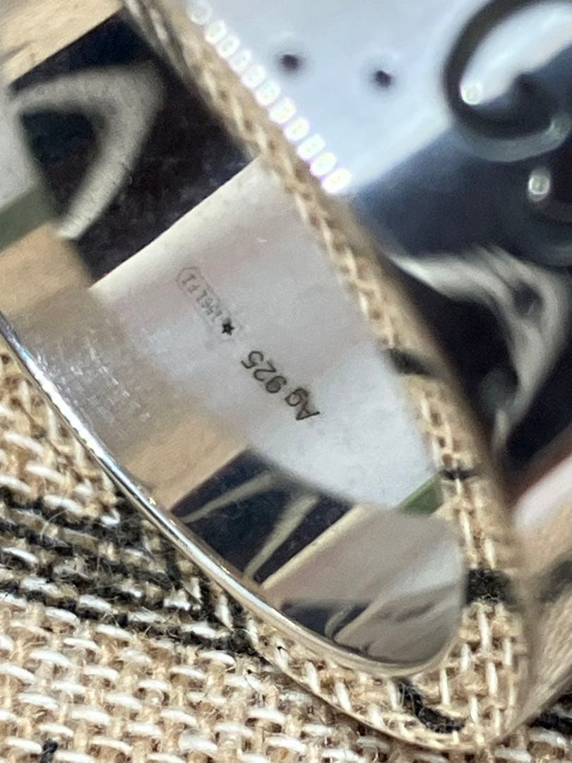 GUCCI adidas グッチ アディダス リング 銀 指輪 20号 中古