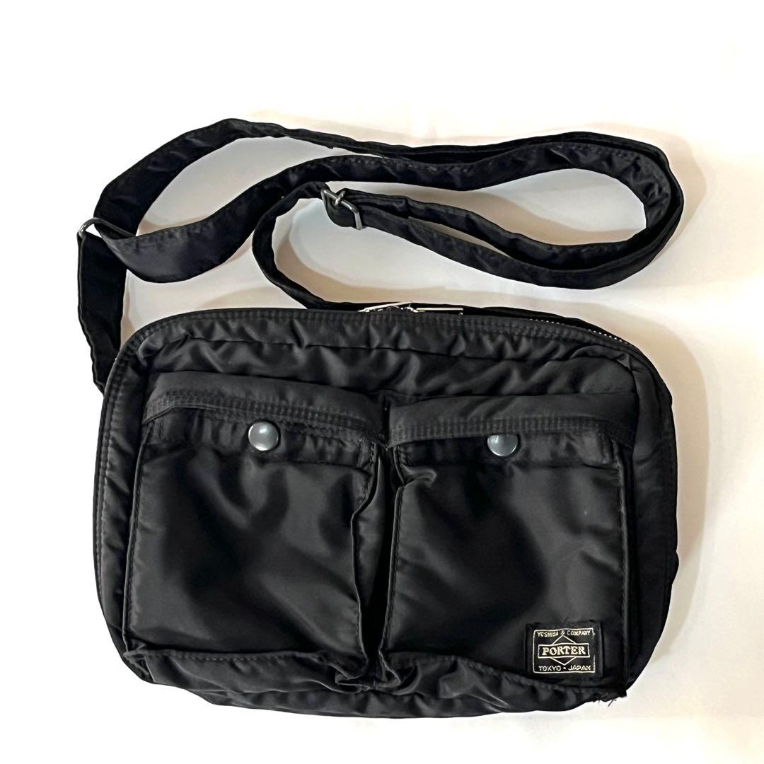 【美品】PORTER ブラック ショルダーバッグ
