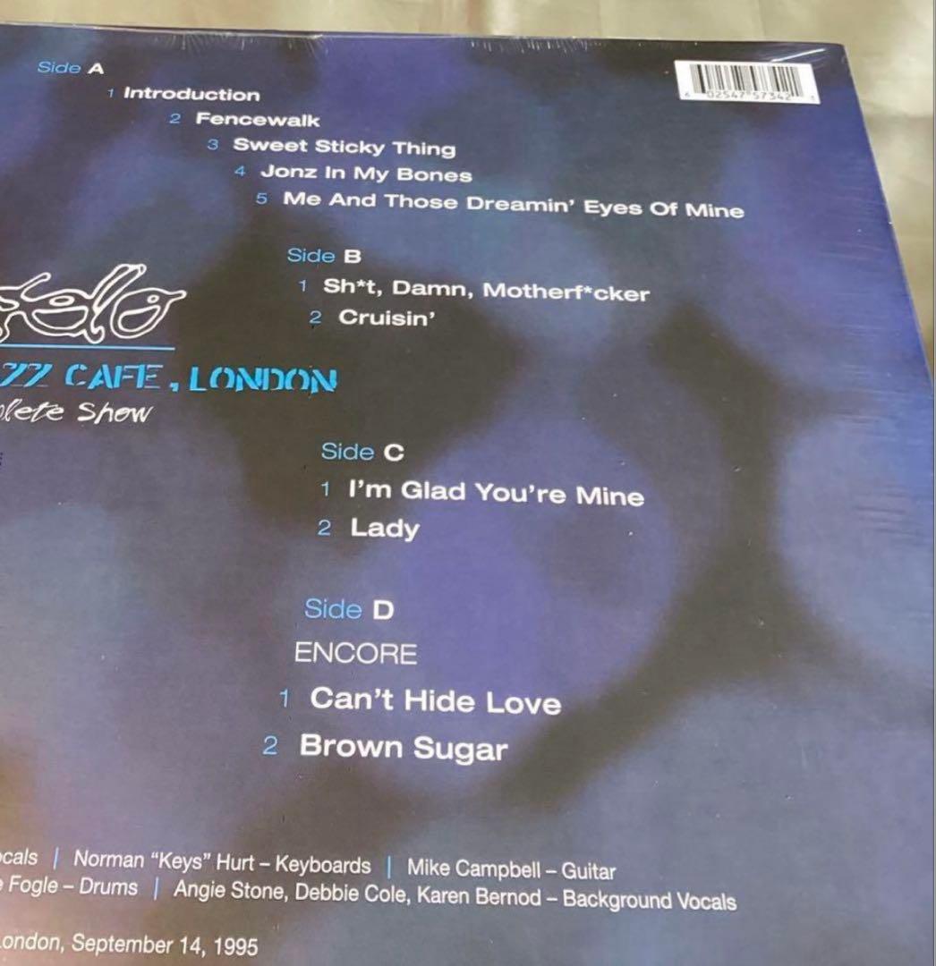 新品未開封 ディアンジェロJAZZ CAFE LONDONライブ盤2枚組レコード