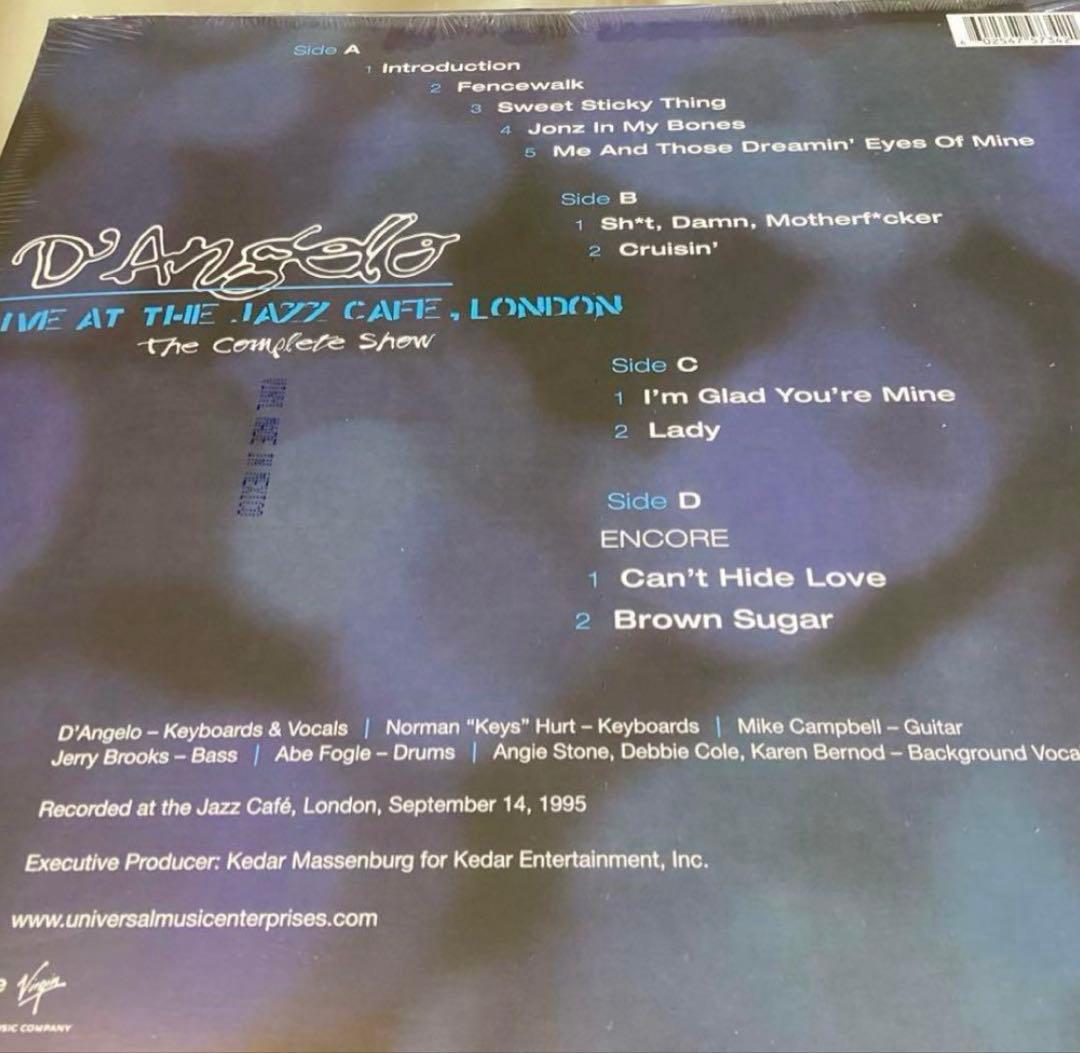 新品未開封 ディアンジェロJAZZ CAFE LONDONライブ盤2枚組レコード
