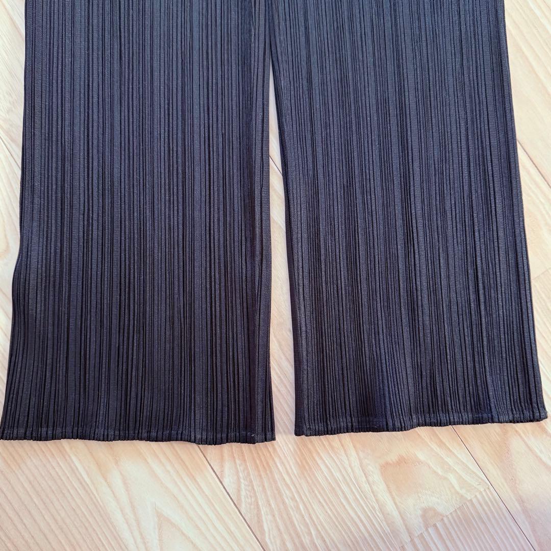 【新品】プリーツプリーズ パンツ ブラック