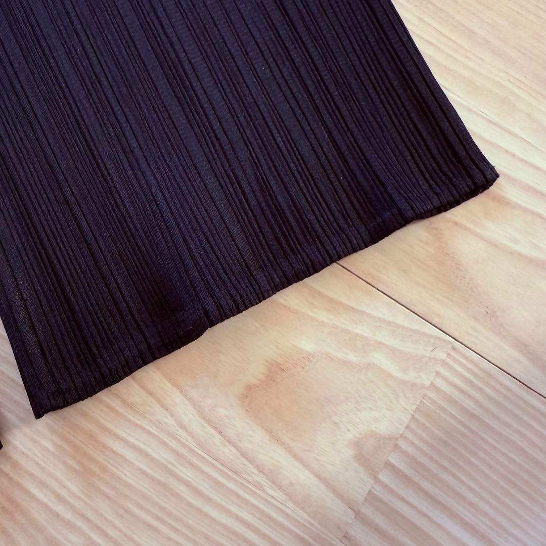 【新品】プリーツプリーズ パンツ ブラック