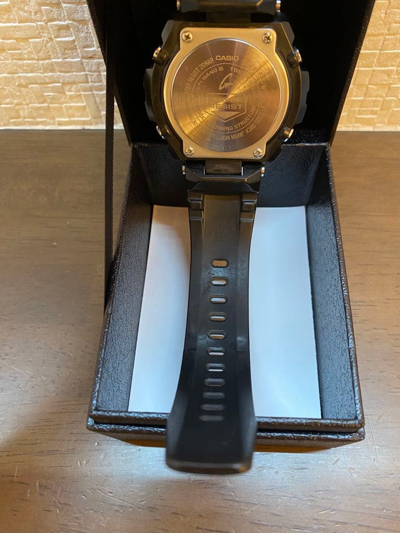 【お得品】G-SHOCK GST-W100G 1AJF ゴールド　カスタムベゼル