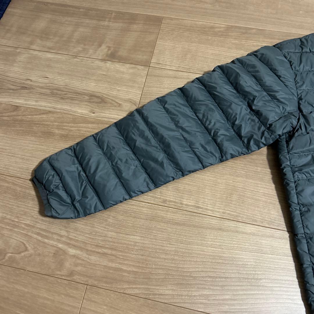 ダントン、クルーネックインナーダウンジャケット、サイズ38 カラーチャコール