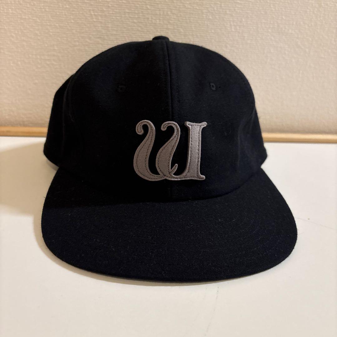 hwdog ヨウジヤマモトコラボブラック刺繍Wロゴベースボールキャップ
