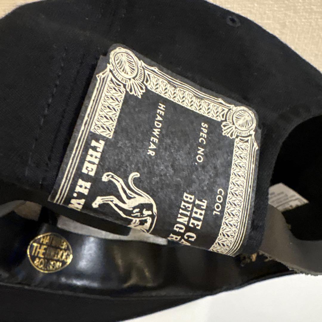 hwdog ヨウジヤマモトコラボブラック刺繍Wロゴベースボールキャップ