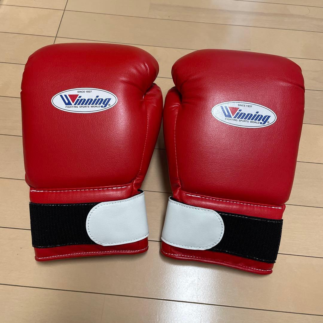 新品即日発送 ウイニング 14オンスグローブ レッド JABF-14