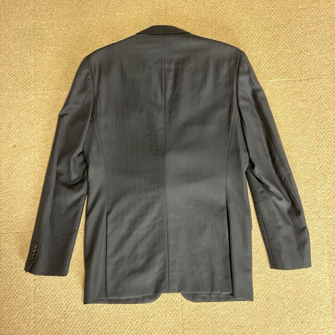 ポールスミスロンドン イタリア生地 ブラックストライプスーツ Lサイズ
