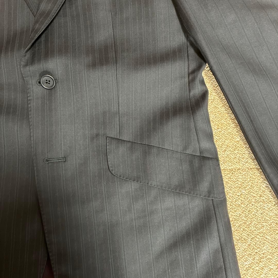 ポールスミスロンドン イタリア生地 ブラックストライプスーツ Lサイズ