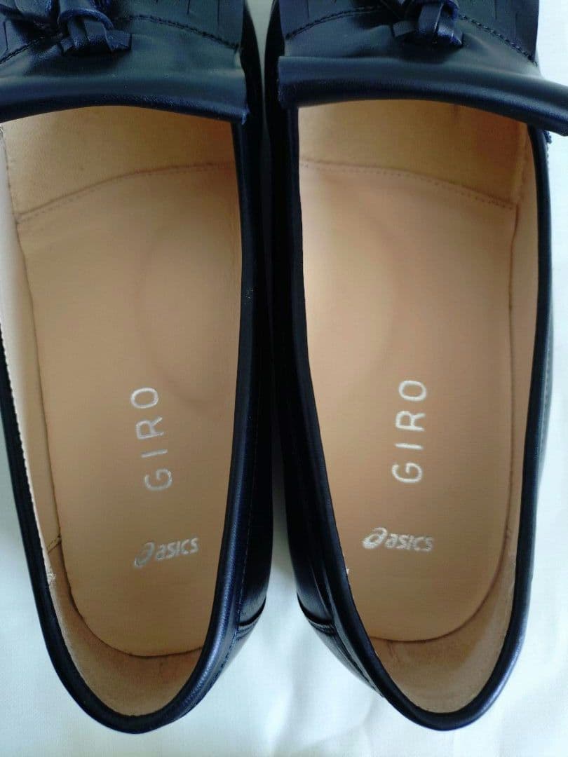 ASICS GIRO 本革キルト付 タッセルローファー 24cm 極美品