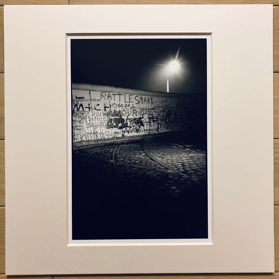 空*〕様 ハービー・山口 オリジナルプリント「ベルリンの壁」【署名入，プリントの