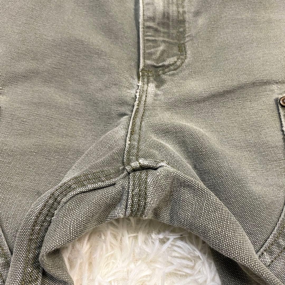 ワ*ル様 襤褸・鬼フェード　カーハート　ダブルニー　モスグリーン　B136 MO