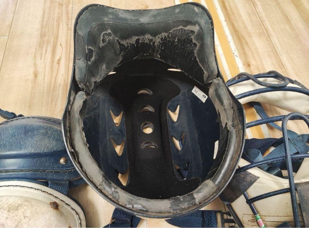 SSK キャッチャー防具一式 ネイビーとホワイト